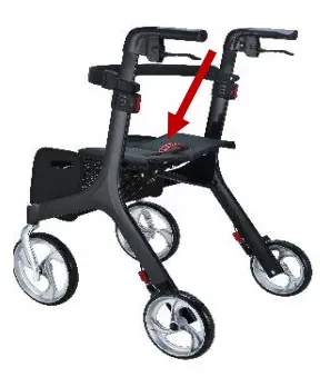 Peak Care Ellipse Super Lite Rollator -FOLDING