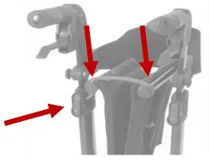 Peak Care Ellipse Super Lite Rollator -UNFOLDING 1