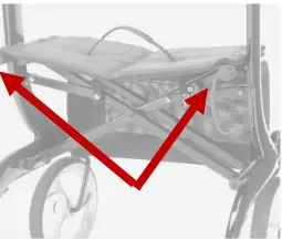 Peak Care Ellipse Super Lite Rollator -UNFOLDING 2