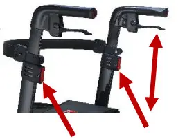 Peak Care Ellipse Super Lite Rollator -UNFOLDING 3