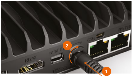 Pokini F2 High Performance Fanless Mini PC - jack