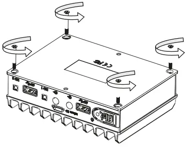 Pokini F2 High Performance Fanless Mini PC - screws