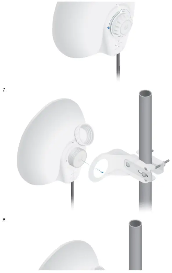 UBIQUIT LTU-Pro Client Radio with Advanced RF Performance - Pole Mounting 4