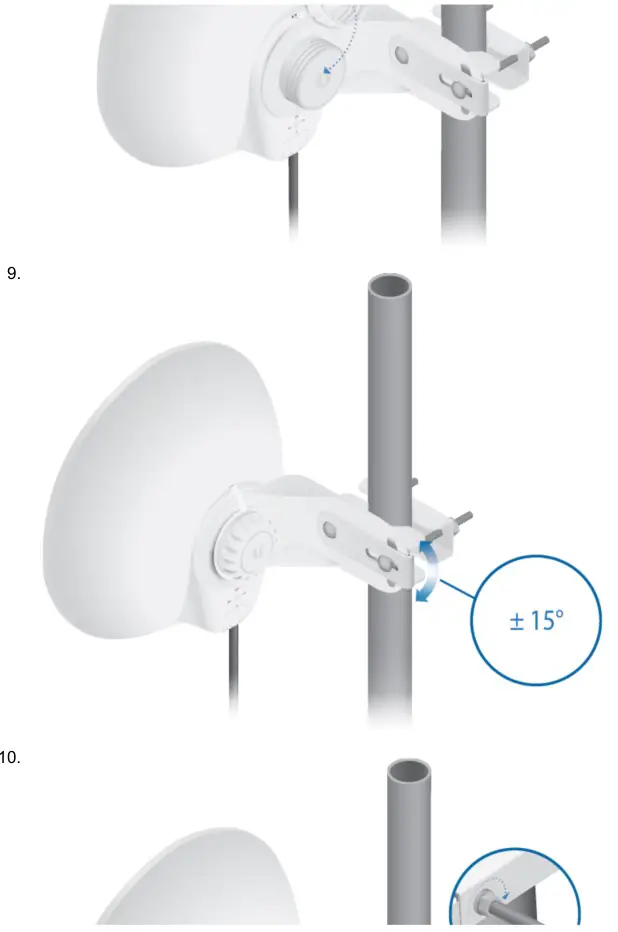 UBIQUIT LTU-Pro Client Radio with Advanced RF Performance - Pole Mounting 5
