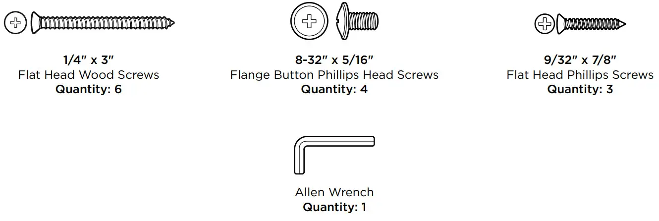 KoalaKare KB310-SSRE Recessed Mounted Baby Changing Station - hardware