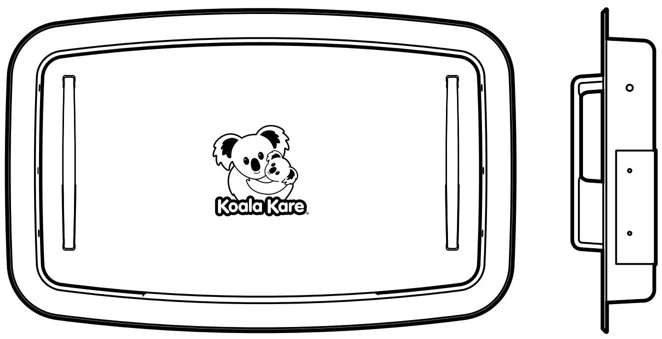 KoalaKare KB310-SSRE Recessed Mounted Baby Changing Station