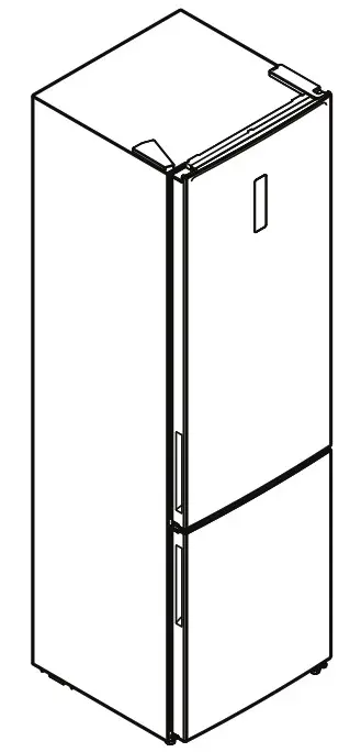 IKEA 004 901 26 VALGANG Stainless Steel Freestanding FridgeFreezer - cover