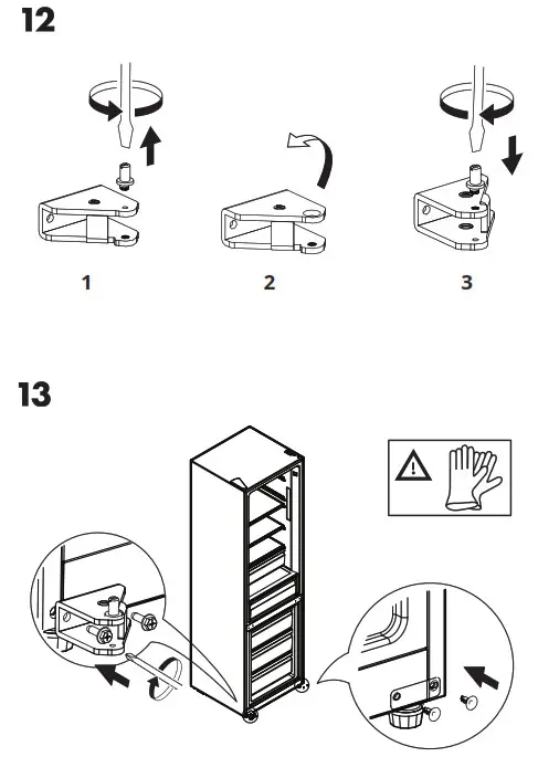 IKEA 004 901 26 VALGANG Stainless Steel Freestanding FridgeFreezer - overview 10