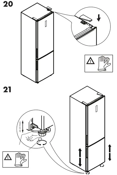 IKEA 004 901 26 VALGANG Stainless Steel Freestanding FridgeFreezer - overview 14