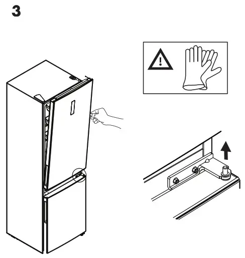 IKEA 004 901 26 VALGANG Stainless Steel Freestanding FridgeFreezer - overview 5