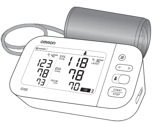 Omron 7 Series Blood Pressure Monitor Bp7350can User Manual