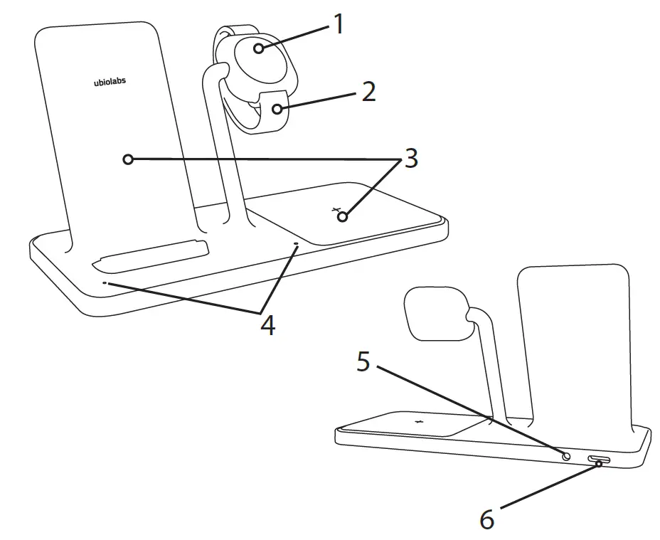 ubiolabs AWC1110 Wireless Charging Stand 1