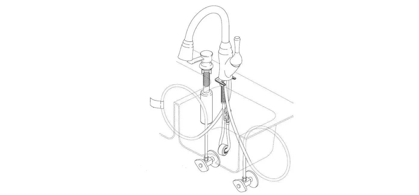 Delta 106557 Single Handle Pull-out Kitchen Faucet Instruction Manual