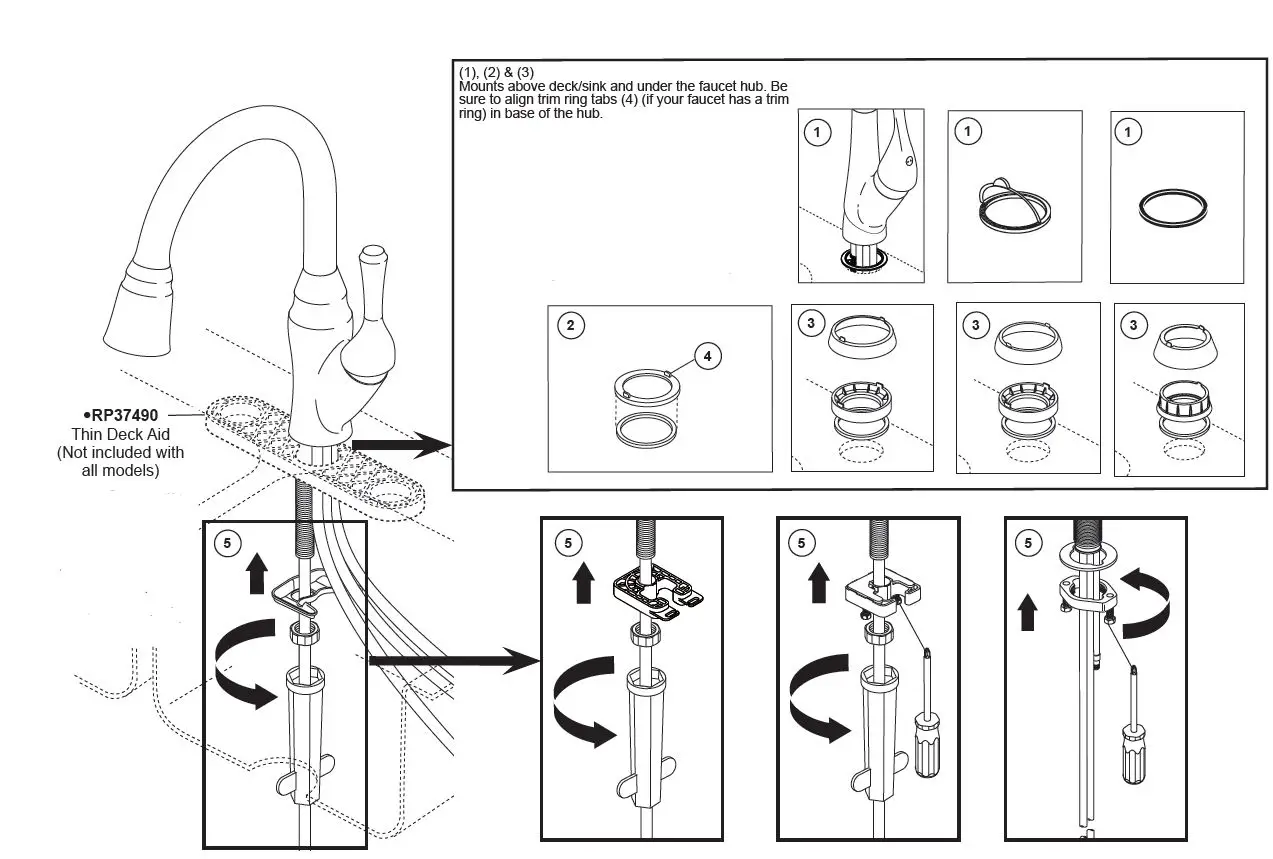 DELTA-106557-Single-Handle-Pull-Out-Kitchen-Faucet-fig2