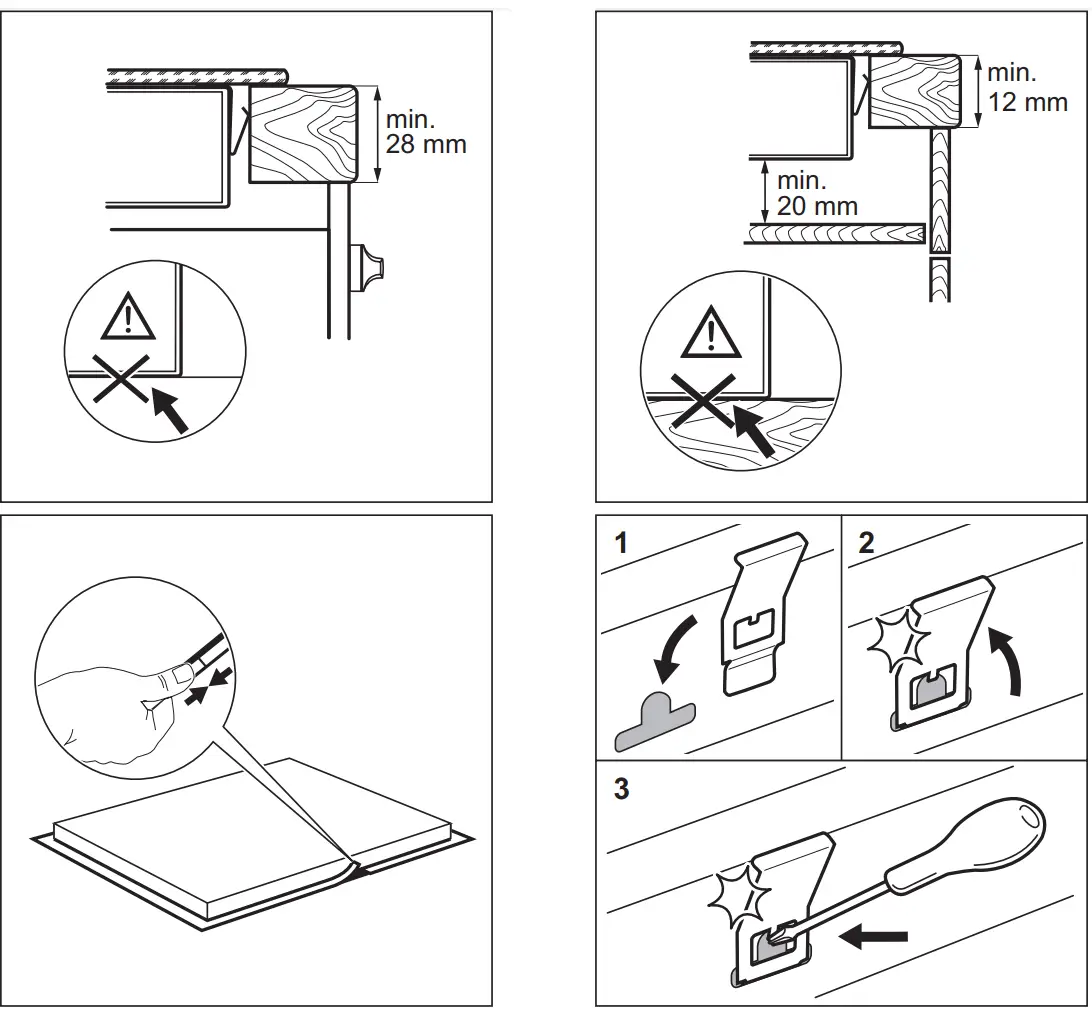 AEG HRB32310CB Built-In Hob User Manual - Assembly