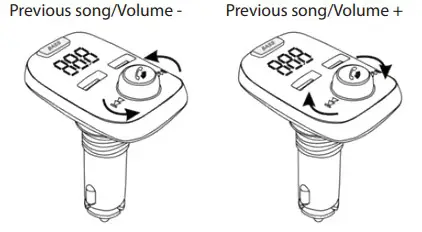 PYLE Wireless BT Streaming Car FM Transmitter USB Quick Charge Previous song