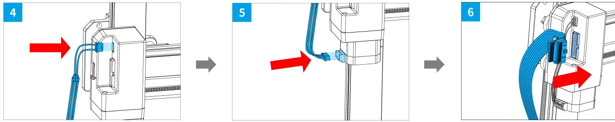 MINGDA Magician Pro 3D Printer - Cable connecting 1