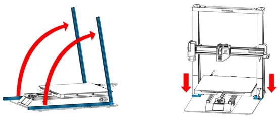 MINGDA Magician Pro 3D Printer - Install the gantry