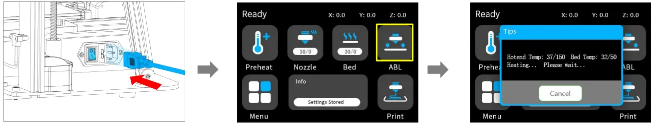 MINGDA Magician Pro 3D Printer - Leveling