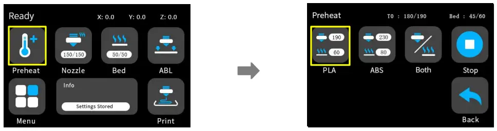 MINGDA Magician Pro 3D Printer - Preheat