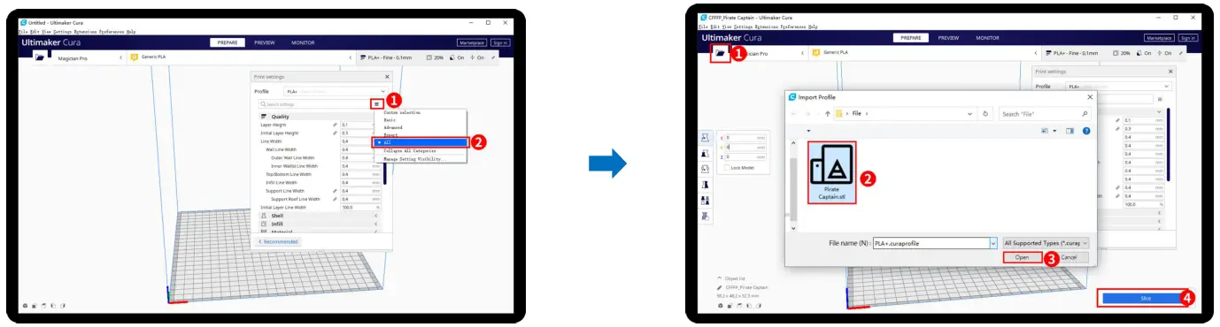 MINGDA Magician Pro 3D Printer - Slicing 1