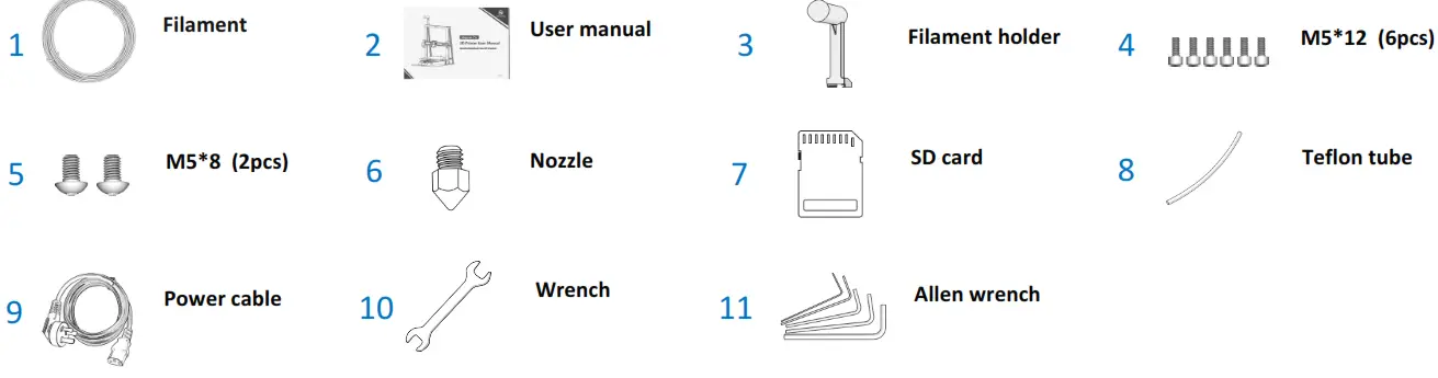 MINGDA Magician Pro 3D Printer - Toolkit