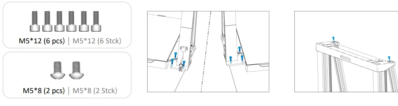 MINGDA Magician Pro 3D Printer - fixing plate screw
