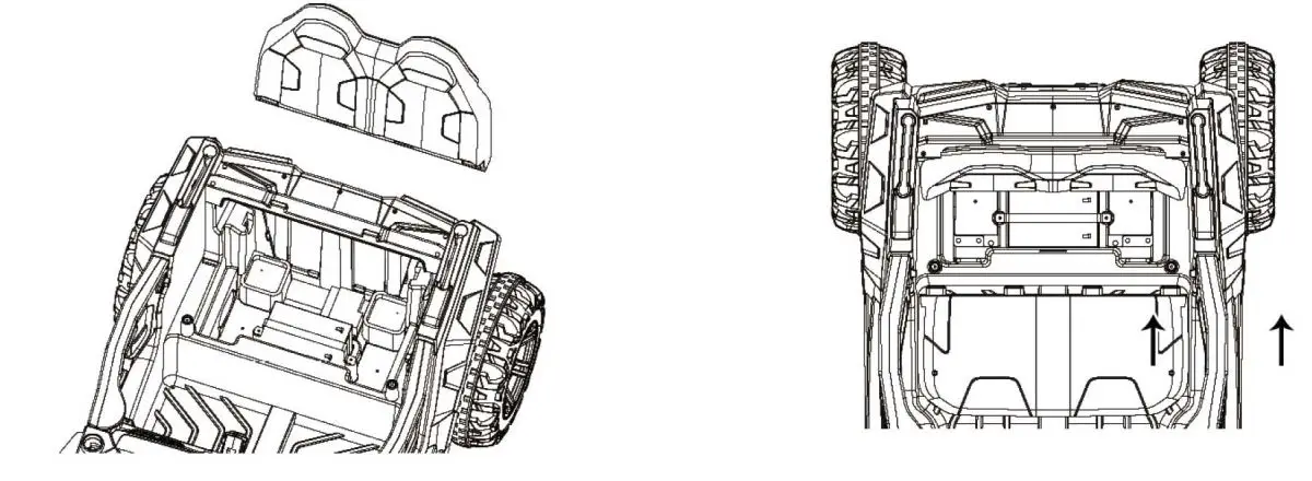 Handan City Jianerle Toy ZH130435198508 Electric Four wheeler for children Installation Guide - Install the seat