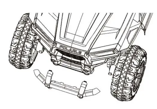 Handan City Jianerle Toy ZH130435198508 Electric Four wheeler for children Installation Guide - The installation of the front bumper