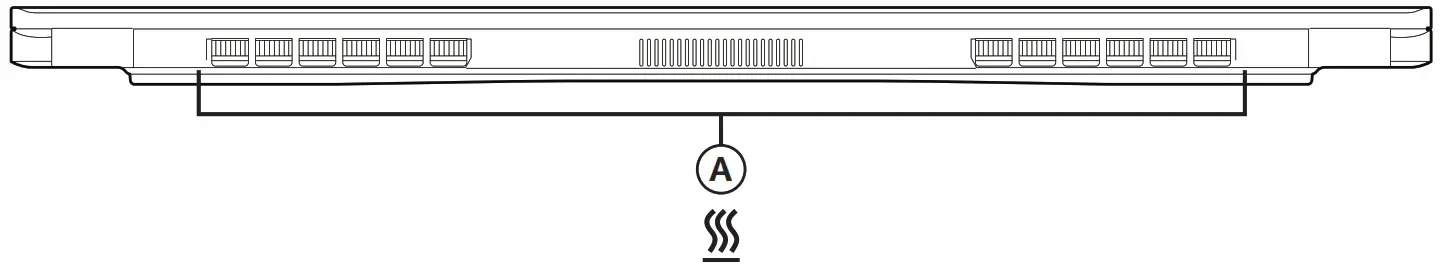 intel LAPBC510 NUC 11 Performance Laptop Kit - Back Side