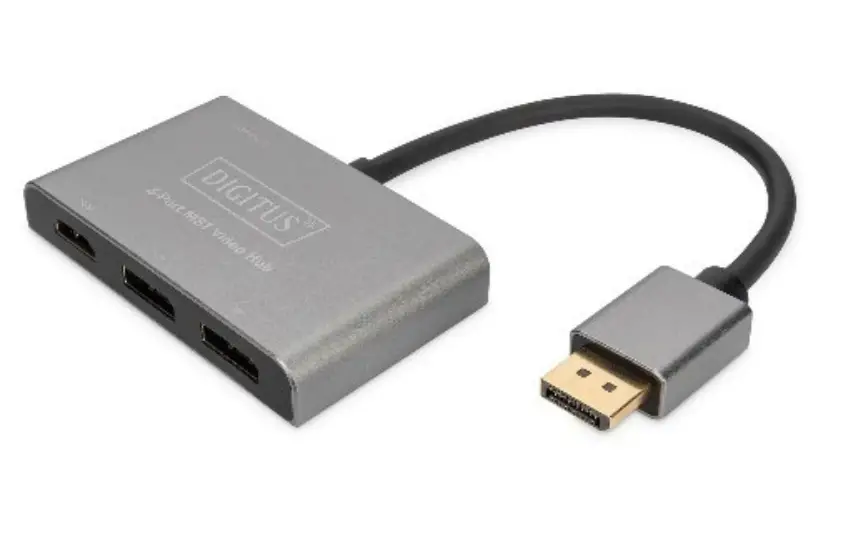 DIGITUS-DS-Port-MST-Video-Hub-(DP->-2x-DP-1x HDMI)
