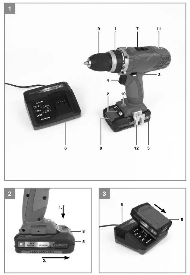 Einhell TE-CD 18 Li Cordless drill screwdriver - figure 1