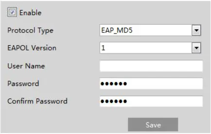 Speco 2MP IP Camera User Manual - 802.1x
