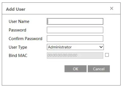 Speco 2MP IP Camera User Manual - Add user