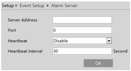 Speco 2MP IP Camera User Manual - Alarm Server