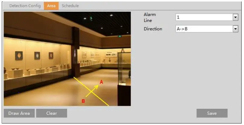 Speco 2MP IP Camera User Manual - Enable line crossing alarm