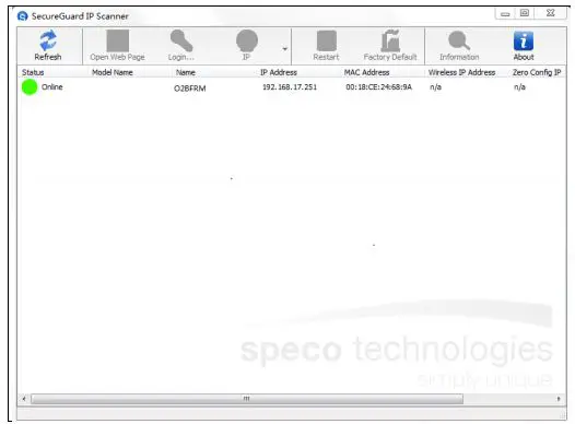 Speco 2MP IP Camera User Manual - Install IP Scanner