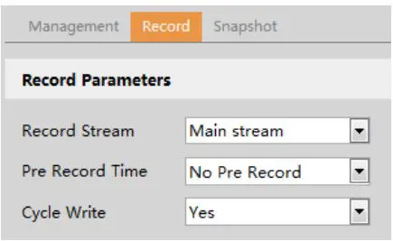 Speco 2MP IP Camera User Manual - Schedule Recording Settings