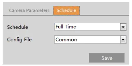 Speco 2MP IP Camera User Manual - Schedule Settings