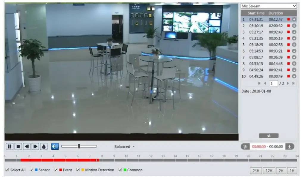 Speco 2MP IP Camera User Manual - Select the alarm events at the bottom of the interface