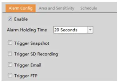 Speco 2MP IP Camera User Manual - set motion detection alarm