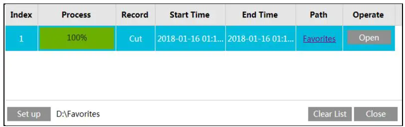 Speco 2MP IP Camera User Manual - time table