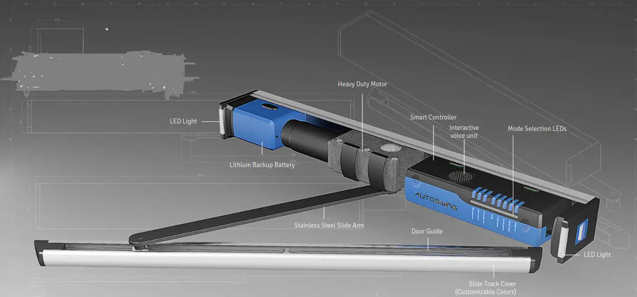 AUTOSLIDE AS01BC Automatic Patio Door Starter Kit - FIG