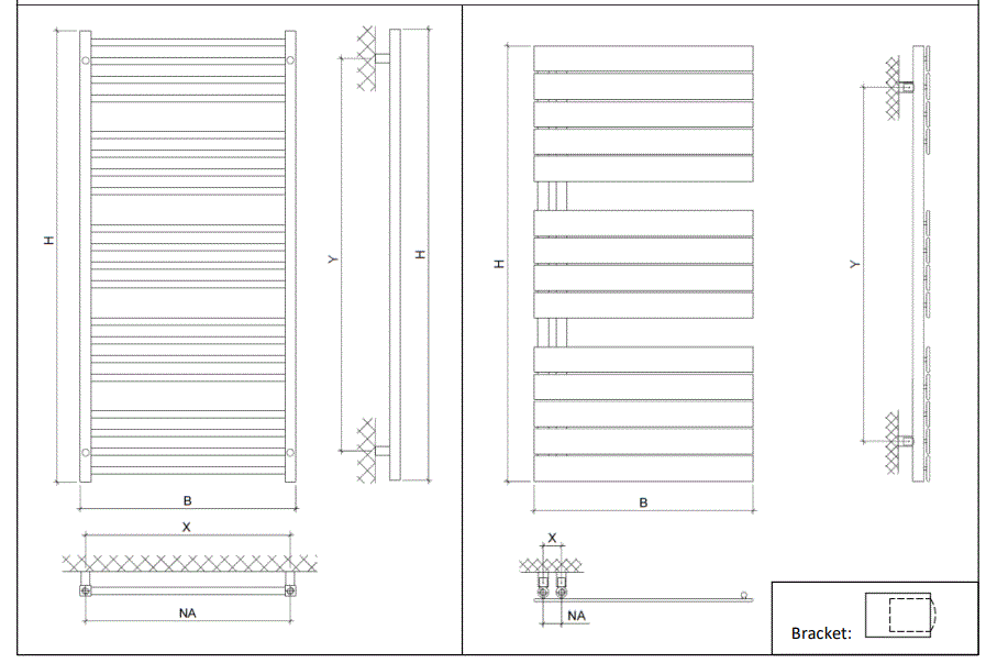 XIMAX-1928BTU-Apus-Designer-Towel-Radiator-FIG-6