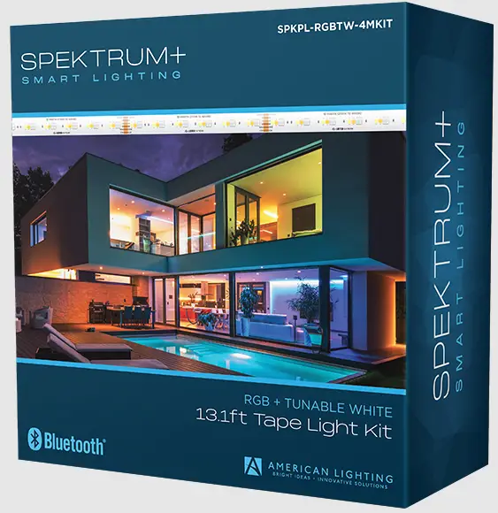 SPEKTRUM-SPKPL-RGBTW-4MKIT-RGB-Plus -White-13-1ft-Tape-Light-Kit-PRODUCT