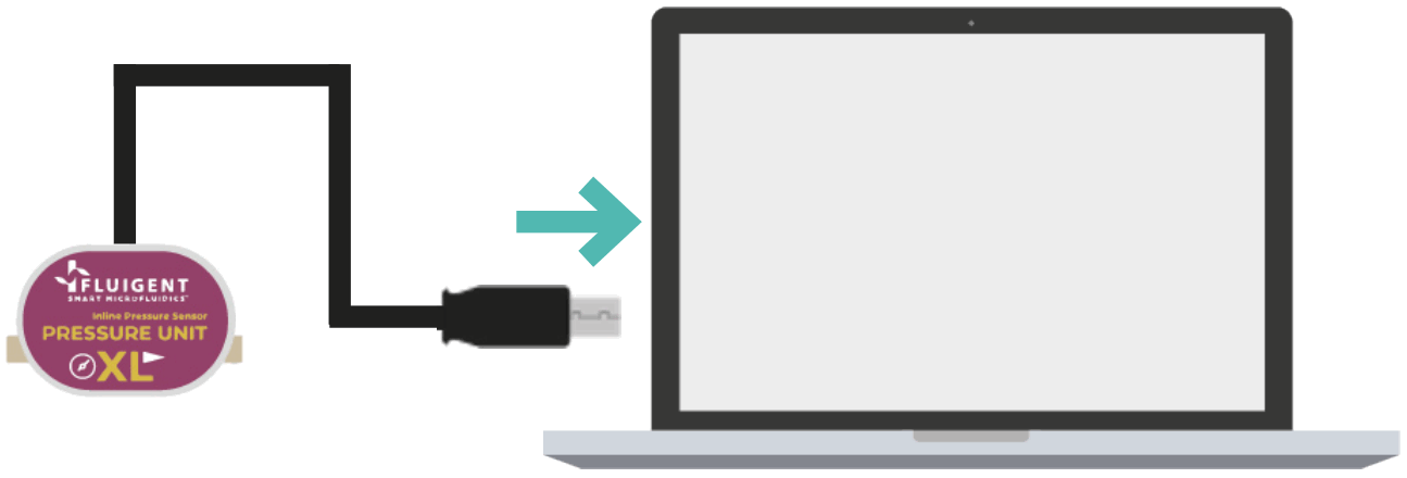 FLUIGENT PRESSURE UNIT INLINE PRESSURE SENSOR - FIG 1