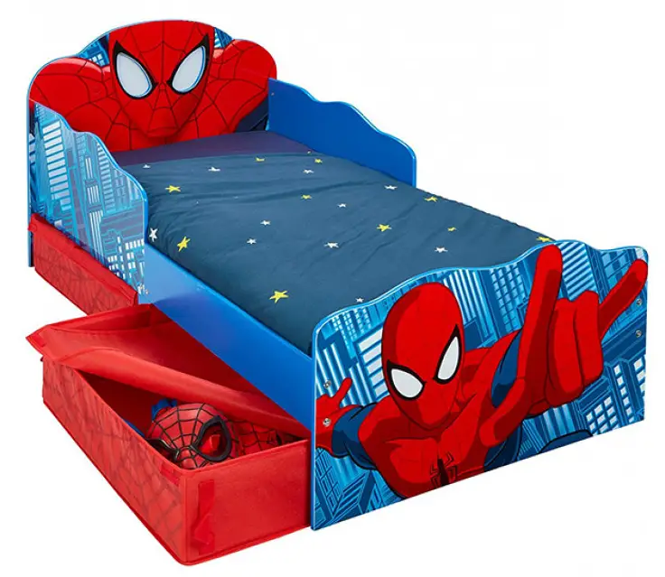 Worlds-Apart-70764-Spider-Man-Bed-with-Storage-and-Night-Light-Product