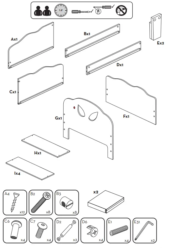 Worlds-Apart-70764-Spider-Man-Bed-with-Storage-and-Night-Light-fig-1