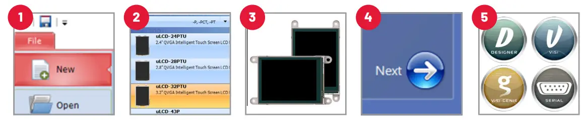 4D SYSTEMS uLCD 24PTU Intelligent Display Modules - figure 8