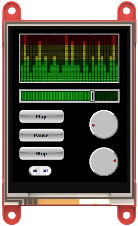 4D SYSTEMS uLCD 24PTU Intelligent Display Modules